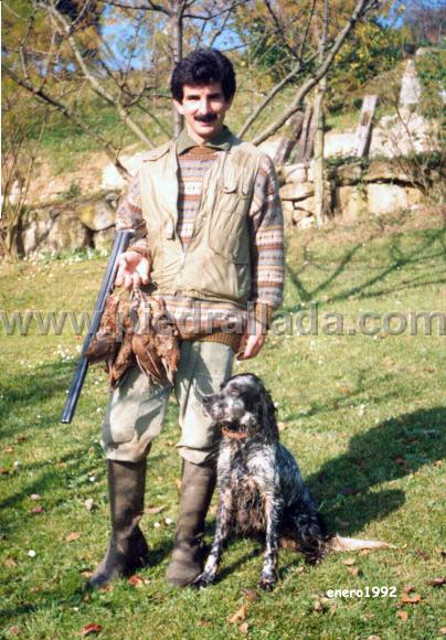 1992tula.jpg - Con Tula en la temporada de 1992 en una buena mañana de arceas
